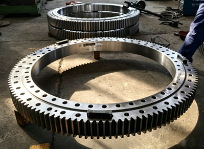 PC200 excavator slew ring replacement project gallery image 2