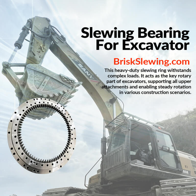 Doosan DH280 Swing Bearing - Closeup
