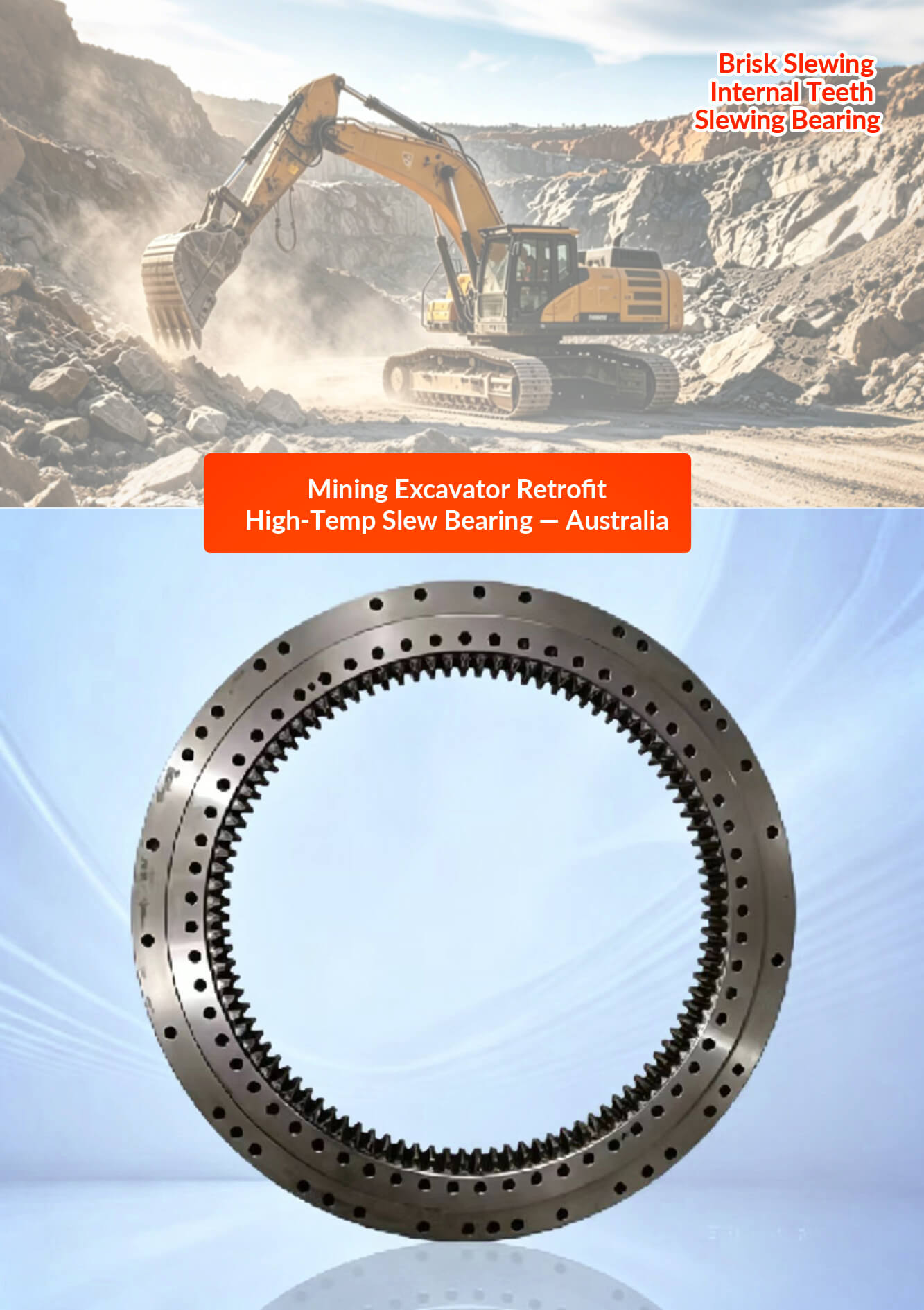 ZX200 Excavator Swing Bearing for Hitachi ZX200 in Brazil