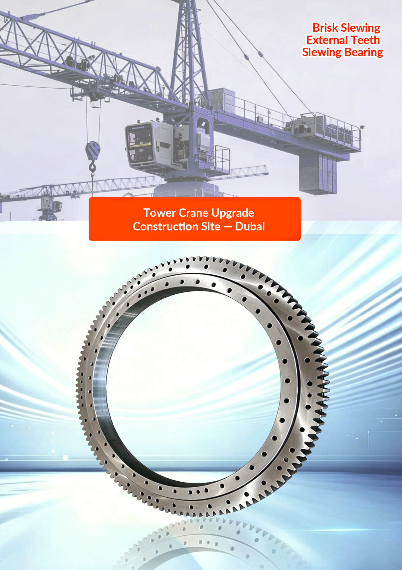 PC200 Excavator Slew Ring for Komatsu PC200-7 in Chile
