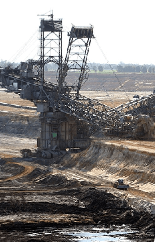 Slewing ring application in large mining excavator operations