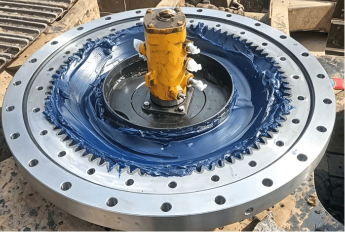 cascading damage caused by slewing bearing seal failure